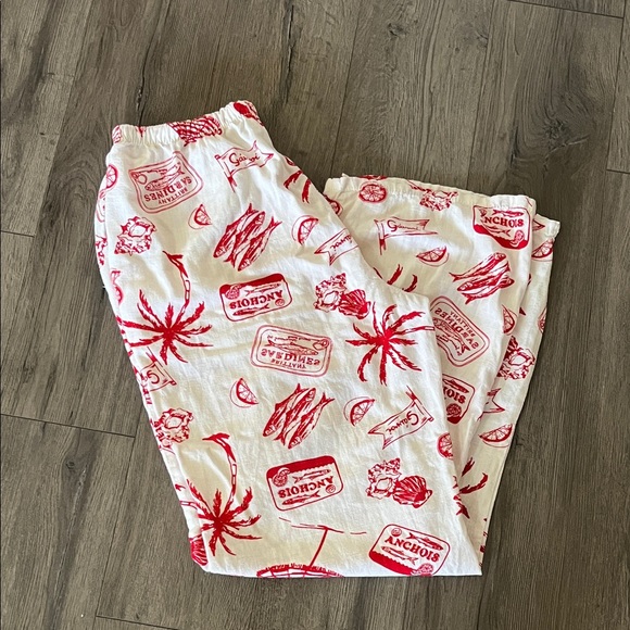 Angel Kiss Red and White Drawstring Pants - Picture 8 of 11